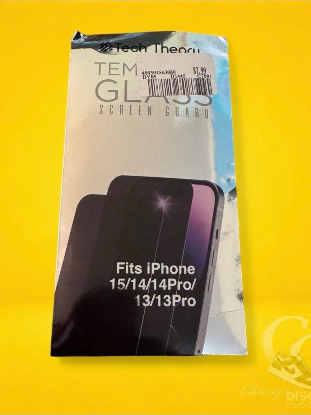 Theory Tempered Glass Screen Protector - Black & Purple Accents